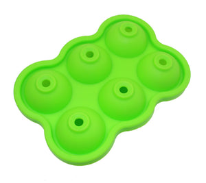 Large Ice Cube Maker Silicone Mold 6 Cell Big Sphere Ice Ball Tray Whiskey Wine Cocktail Party Bar Accessories Kitchen Gadgets - Zambeel
