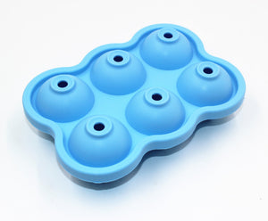 Large Ice Cube Maker Silicone Mold 6 Cell Big Sphere Ice Ball Tray Whiskey Wine Cocktail Party Bar Accessories Kitchen Gadgets - Zambeel