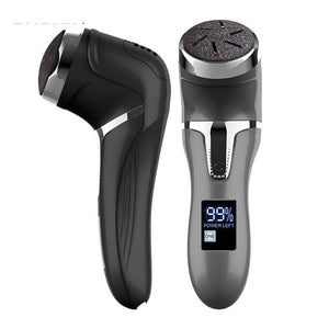 LCD Digital Display Electric Vacuum Cleaner Foot Scrubber Peeling Pedicure Device - Zambeel