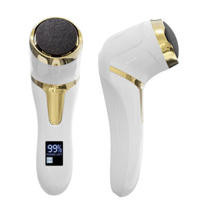 LCD Digital Display Electric Vacuum Cleaner Foot Scrubber Peeling Pedicure Device - Zambeel