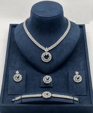 Leaf Circle Jewelry Set - Zambeel