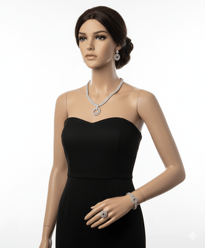 Leaf Circle Jewelry Set - Zambeel