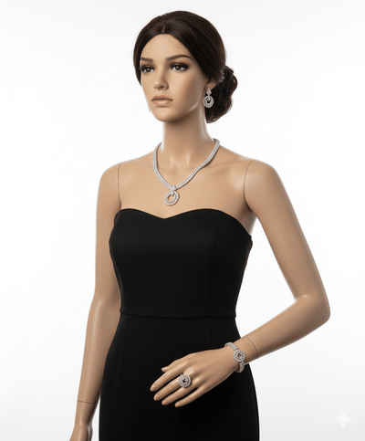 Leaf Circle Jewelry Set - Zambeel