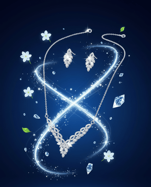 Leaf Crystal Jewelry - Zambeel