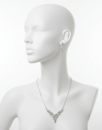 Leaf Crystal Jewelry Set - Zambeel