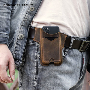 Leather Card Strap Mobile Phone Case - Zambeel
