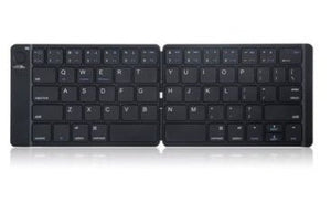 Leather Surface Wireless Mini Bluetooth Folding Keyboard Laptop Tablet Phone Keyboard - Zambeel