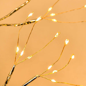 LED Bedroom Tree Shape String Copper Wire Lamp - Zambeel