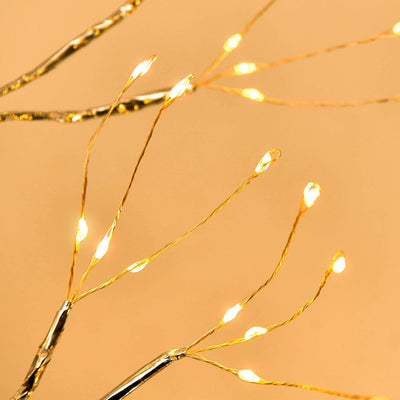 LED Bedroom Tree Shape String Copper Wire Lamp - Zambeel