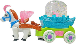LED Bubble Carriage With Horse - Zambeel