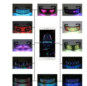 LED Display Glasses For Dj Music Party - Zambeel