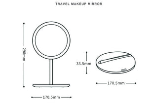 LED Folding Mirror Make - up Mirror - Zambeel
