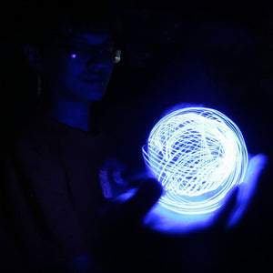 LED Light Balls Toy Luminous Rotating Floating Toy Spiral Pill Electric Toy Adjustable Spiral Pill Generator - Zambeel
