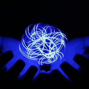 LED Light Balls Toy Luminous Rotating Floating Toy Spiral Pill Electric Toy Adjustable Spiral Pill Generator - Zambeel
