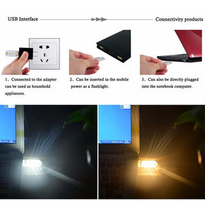 LED Night Light Computer Desk Lamp Power Bank Mobile Power Highlight Portable - Zambeel