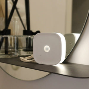LED Night Wall Lamp Motion Sensor Human Induction Light USB Rechargeable - Zambeel
