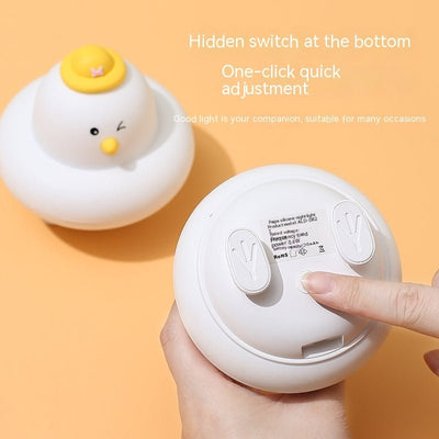 Led Small Night Lamp Silicone Charging Night Light Home Decor - Zambeel