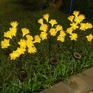 Led Solar Lamp Simulation Camellia Lawn - Zambeel