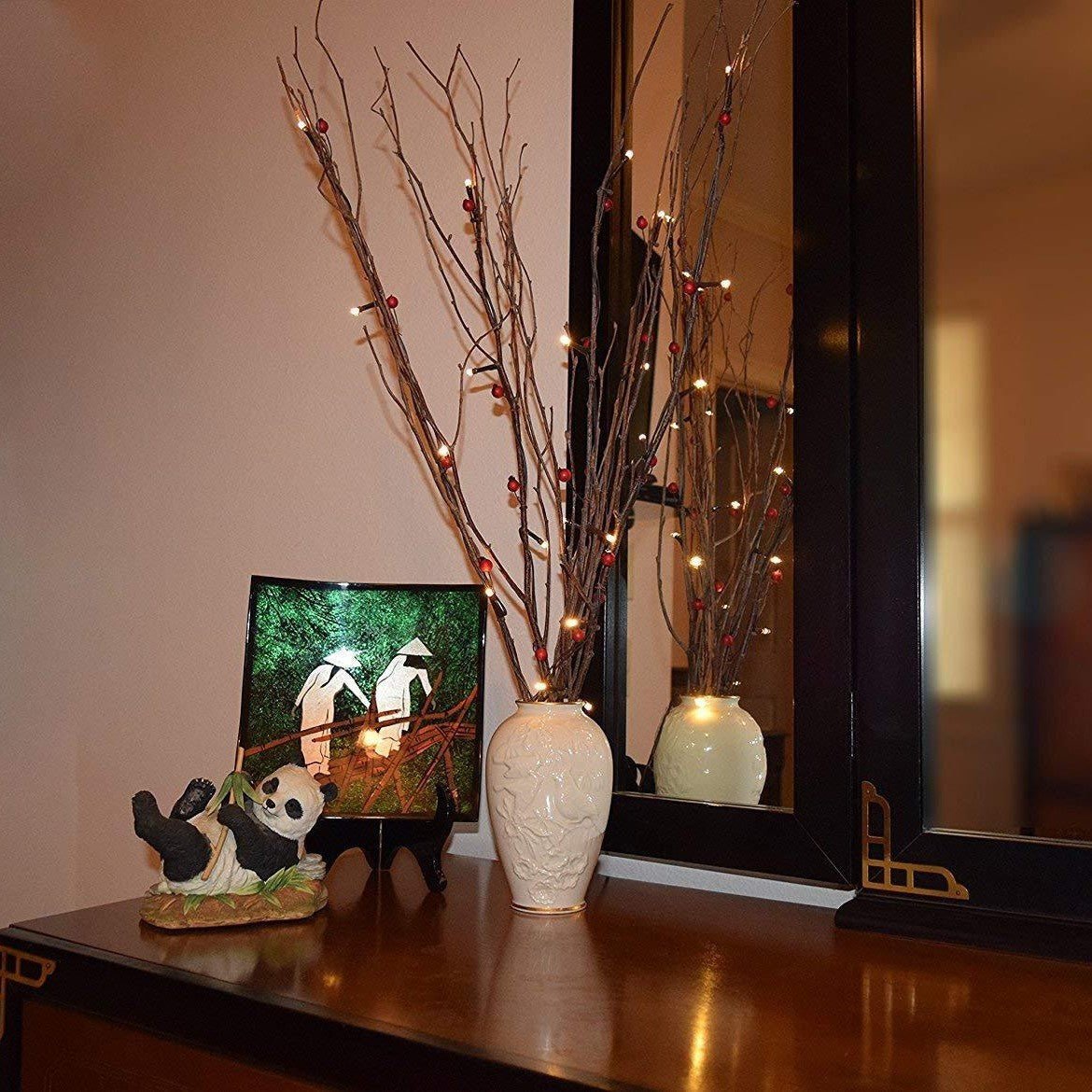 Led Strings Of Decorative Lights Illuminate The Night - Zambeel