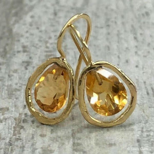 Light - luxury Alloy Earrings With Gemstone Inlays For Women - Zambeel