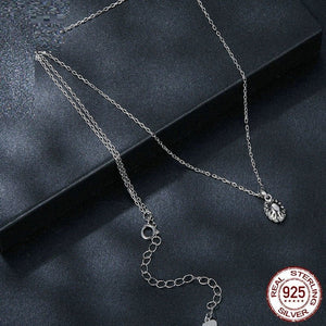 Light Luxury Drop - shaped 1 Karat Shining Moissanite Necklace S925 Sterling Silver White Gold Plated - Zambeel