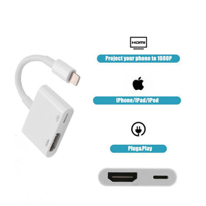 Lightning to HDMI HD Display With Same Screen Cable - Zambeel