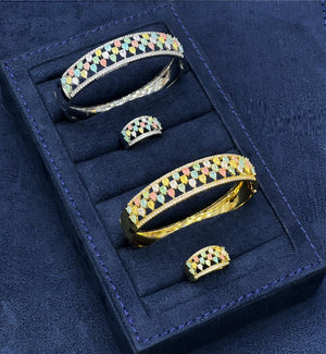 Linked Chain Glam Kada Set - Zambeel