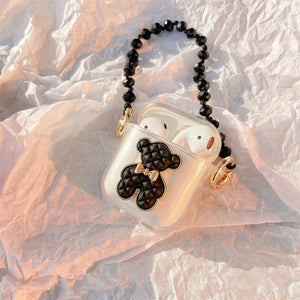 Little Black Bear Binaural Wireless Earphone Silicone Protective Case - Zambeel