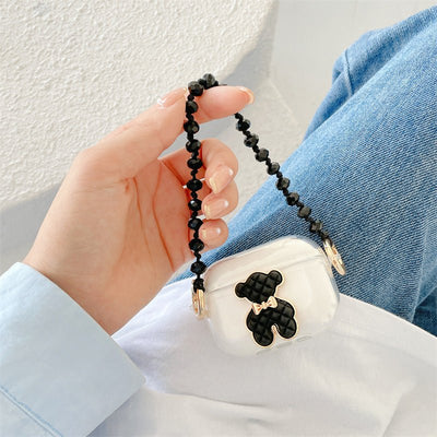 Little Black Bear Binaural Wireless Earphone Silicone Protective Case - Zambeel