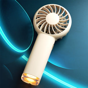 Little Hornet Handheld Mini Electric Fan Portable Charging With Small Lamp - Zambeel