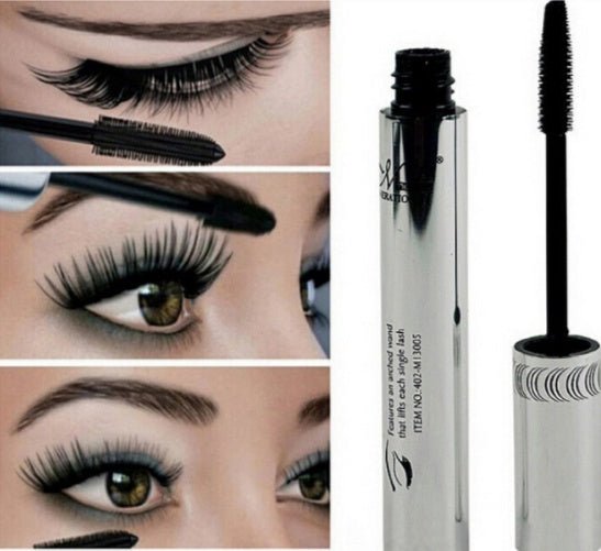 Long Curling Eyelash Extension Black Fiber Mascara Eye Lashes Makeup - Zambeel