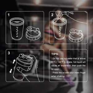 LORDEX - Body Armor Protein Shaker Bottle - Zambeel