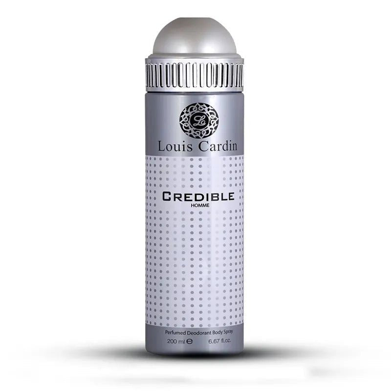 Louis - Cardin Credible Homme Perfumed Deodorant Body Spray - Zambeel