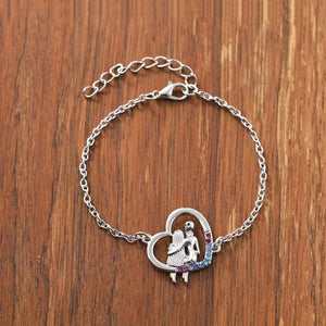 Love - themed Couples Embrace Bracelet - Zambeel