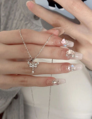 Love Wing Necklace Special - interest Design Butterfly Tassel - Zambeel