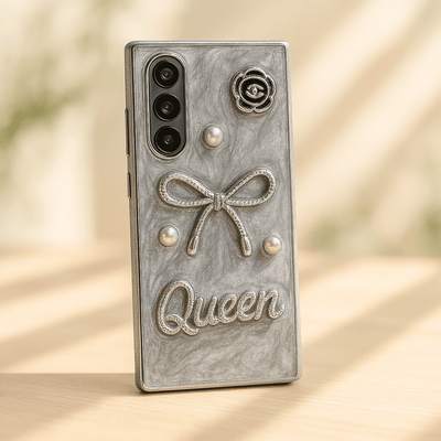 Luxury 3D Bow & Pearl Case - Zambeel