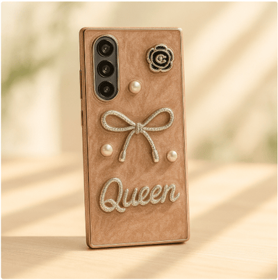 Luxury 3D Bow & Pearl Case - Zambeel