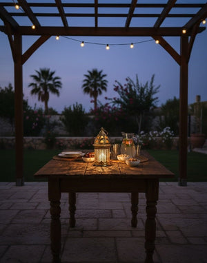 Luxury Golden Hanging Candle Lantern - Zambeel