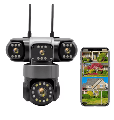 LX - Triple - Lens Security Camera © - Zambeel