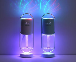 Magic Shadow USB Air Humidifier For Home With Projection Night Lights Ultrasonic Car Mist Maker Mini Office Air Purifier - Zambeel