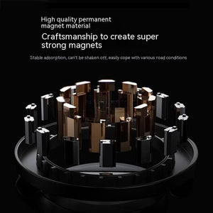 Magnetic Car Phone Mount All - Metal Foldable Phone Holder For Car Strongest Magnet Dashboard Phone Mount For Phone - Zambeel