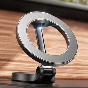 Magnetic Car Phone Mount All - Metal Foldable Phone Holder For Car Strongest Magnet Dashboard Phone Mount For Phone - Zambeel