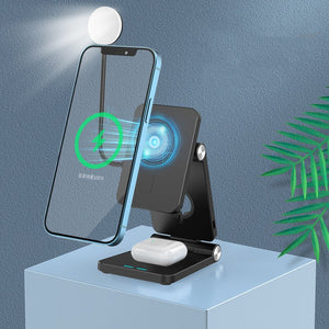 Magnetic Wireless Charger Mobile Phone Folding Stand - Zambeel