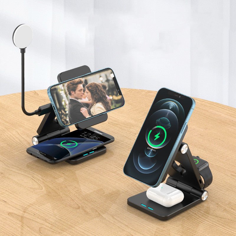 Magnetic Wireless Charger Mobile Phone Folding Stand - Zambeel