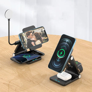 Magnetic Wireless Charger Mobile Phone Folding Stand - Zambeel
