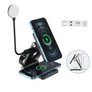 Magnetic Wireless Charger Mobile Phone Folding Stand - Zambeel