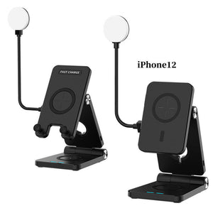 Magnetic Wireless Charger Mobile Phone Folding Stand - Zambeel