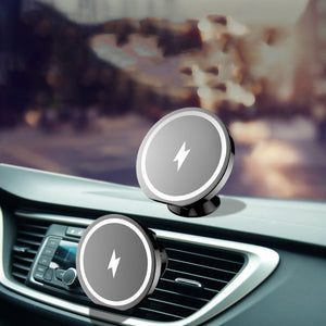 Magnetic Wireless Charging Car Phone Holder 15W - Zambeel