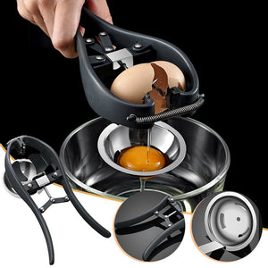 Manual Egg Tools Stainless Steel Egg Opener Scissors Eggshell Cracker Topper Eggs Opener Separator Kitchen Tools Accessories - Zambeel