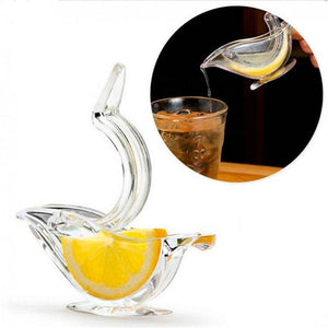Manual Lemon Juicer Transparent Acrylic Elegance Bird Shape Lemon Slice Squeezer Kitchen Tools Gadgets - Zambeel
